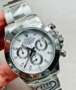 Rolex Daytona 116500 DAYTONA 1:1 Best Edition CF 904L SS Case and Bracelet White Dial Silver bezel SA4130 - Image 2