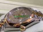 Rolex Datejust 36 Yellow Gold Silver Floral Motif Dial Ref.116203 - Image 5