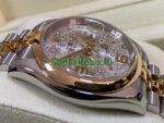 Rolex Datejust 36 Yellow Gold Silver Floral Motif Dial Ref.116203 - Image 6