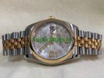 Rolex Datejust 36 Yellow Gold Silver Floral Motif Dial Ref.116203 - Image 7