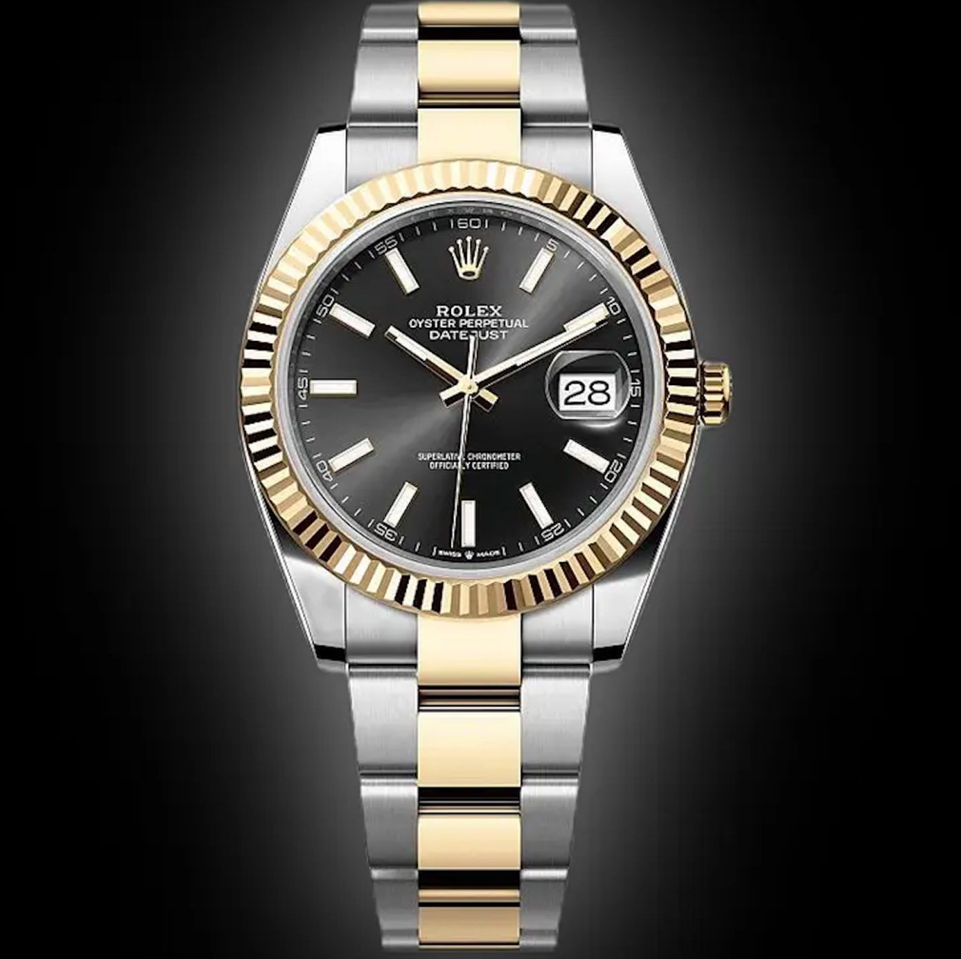 Black Dial, Yellow Rolesor, 41.0 mm, Automatic