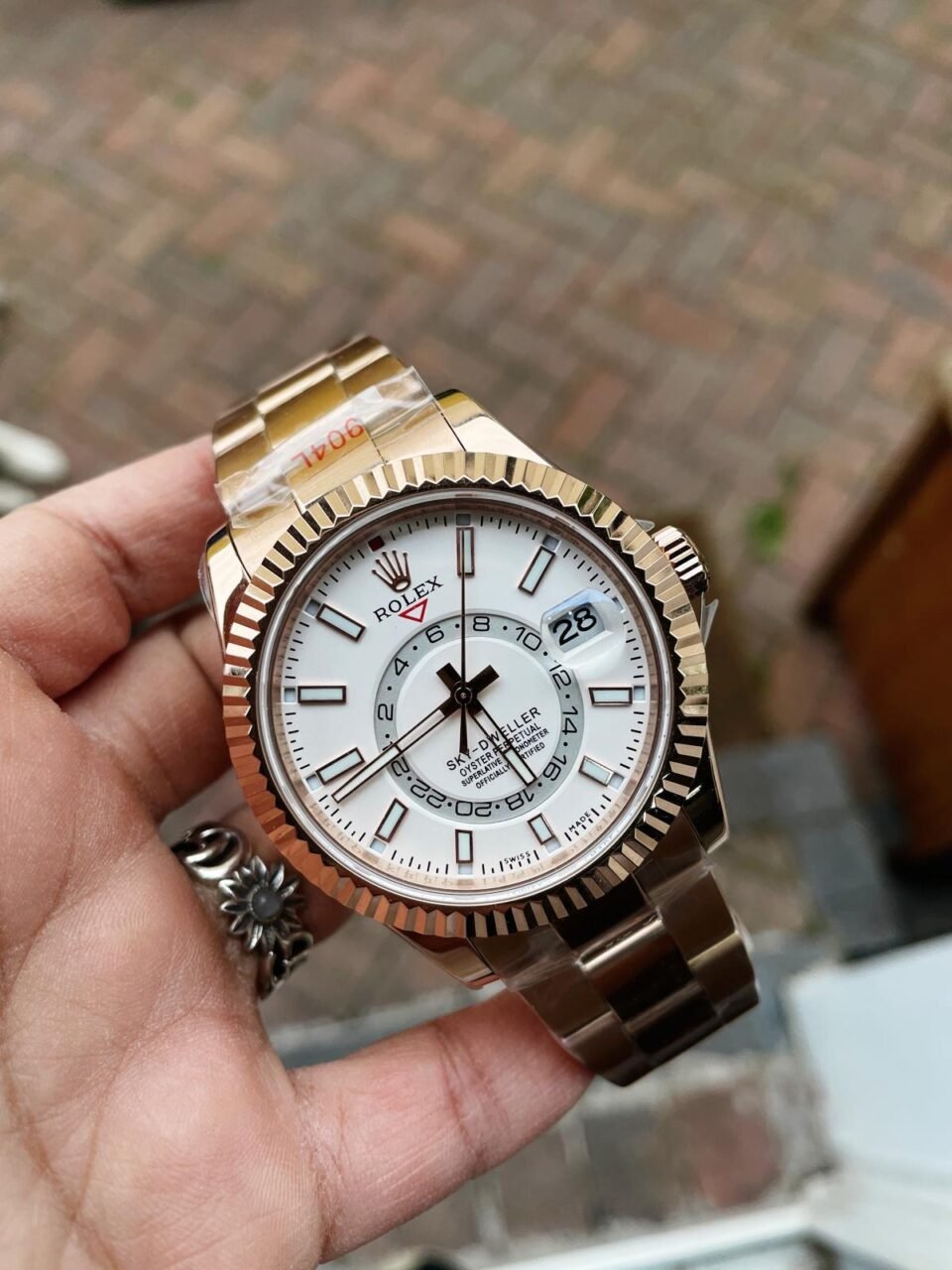EBE40D20-7F18-465D-B9DE-444A12F1C15D-960x1280-1 Noob FACTORY 1:1 Rolex Sky-Dweller 326934 SS Best Edition White Dial A23J - Image 1