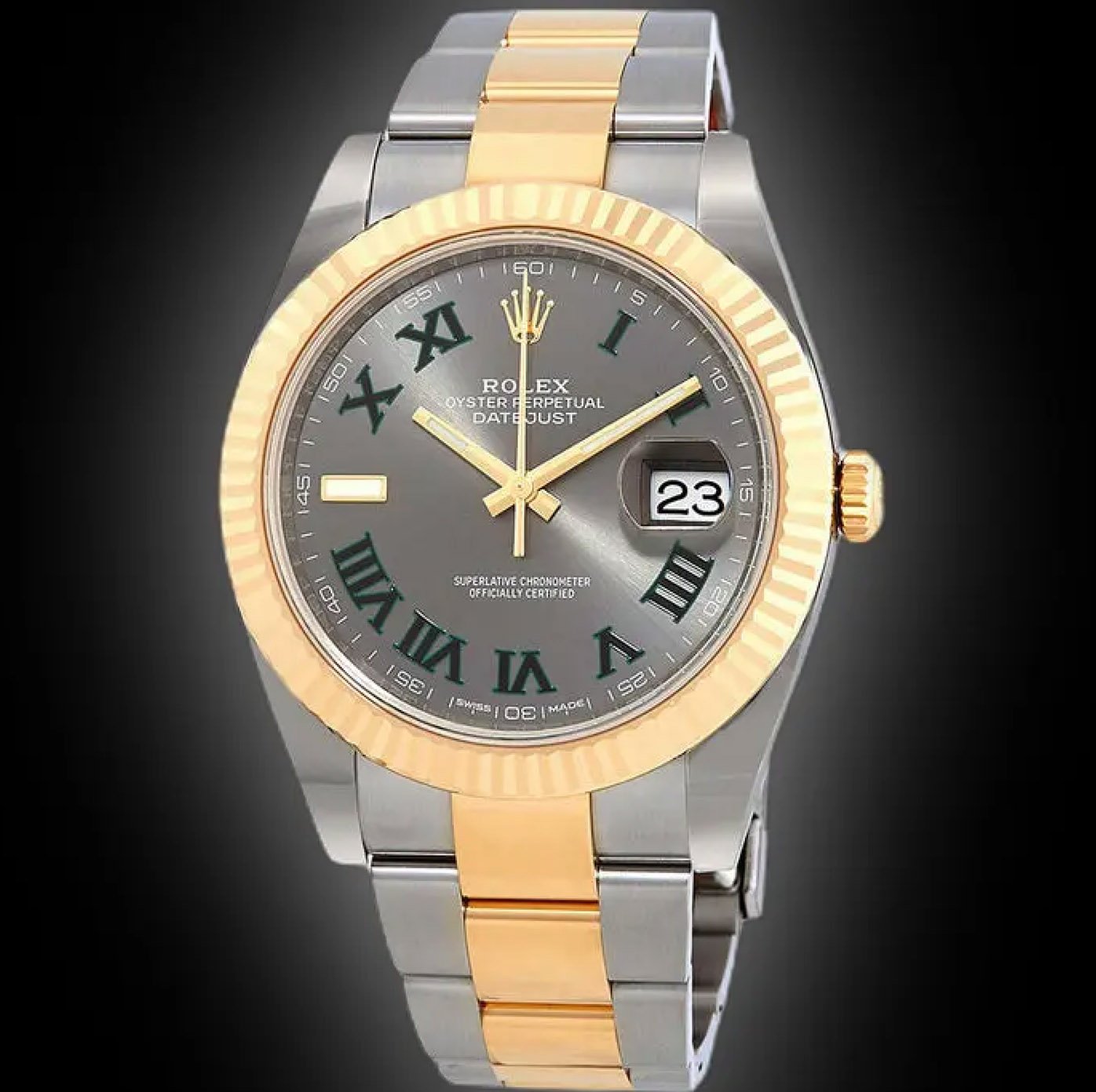 Grey Dial, 18kt Yellow Gold, 41.0 mm, Automatic Men's Watch