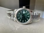 VSF Factory 1:1 Rolex Datejust 41mm 126334 904L SS Fluted Bezel Patterned Green MOTIF Dial VS3235 - Image 4