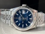 VSF Factory 1:1 Rolex Datejust 41mm 126334 904L SS Fluted Bezel Patterned Blue MOTIF Dial VS3235 - Image 6