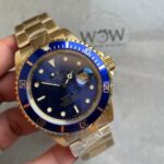 Clean Factory 1:1 Rolex Submariner 116618 LB Best Edition Blue Ceramic YG Plated 904L Steel VS3135