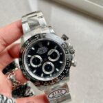 CLEAN FACTORY 1:1 Rolex Daytona 116500 PANDA Best Edition CF 904L SS Case and BLACK Dial