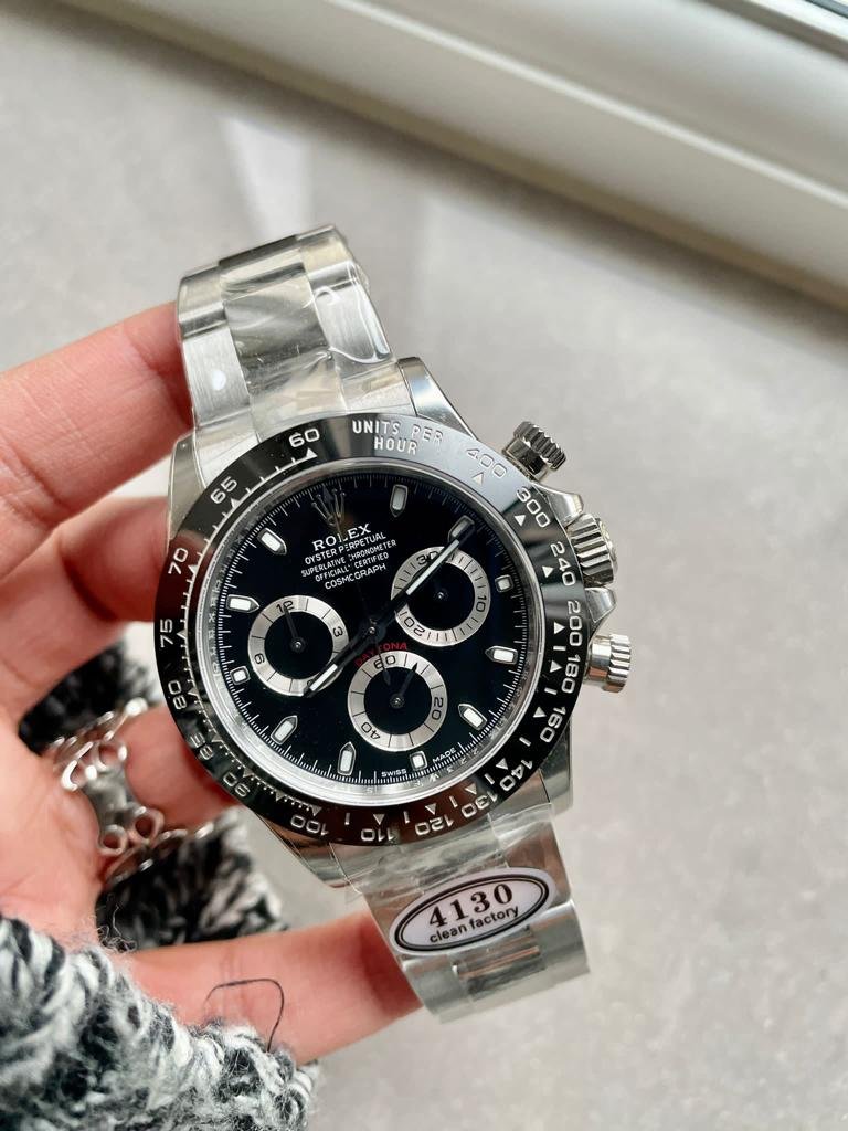 IMG-20230709-WA0099 CLEAN FACTORY 1:1 Rolex Daytona 116500 PANDA Best Edition CF 904L SS Case and BLACK Dial - Image 1