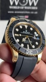 CLEAN FACTORY 1:1 Rolex Yacht-Master 42mm 226658 YG Black Dial on Rubber Strap VR3235 - Image 4