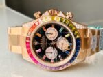 BLF Factory 1:1 Rolex Daytona 116589RBOW YG Rainbow Crystal Best Edition Black Dial A4130 - Image 3