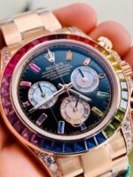 BLF Factory 1:1 Rolex Daytona 116589RBOW YG Rainbow Crystal Best Edition Black Dial A4130 - Image 2