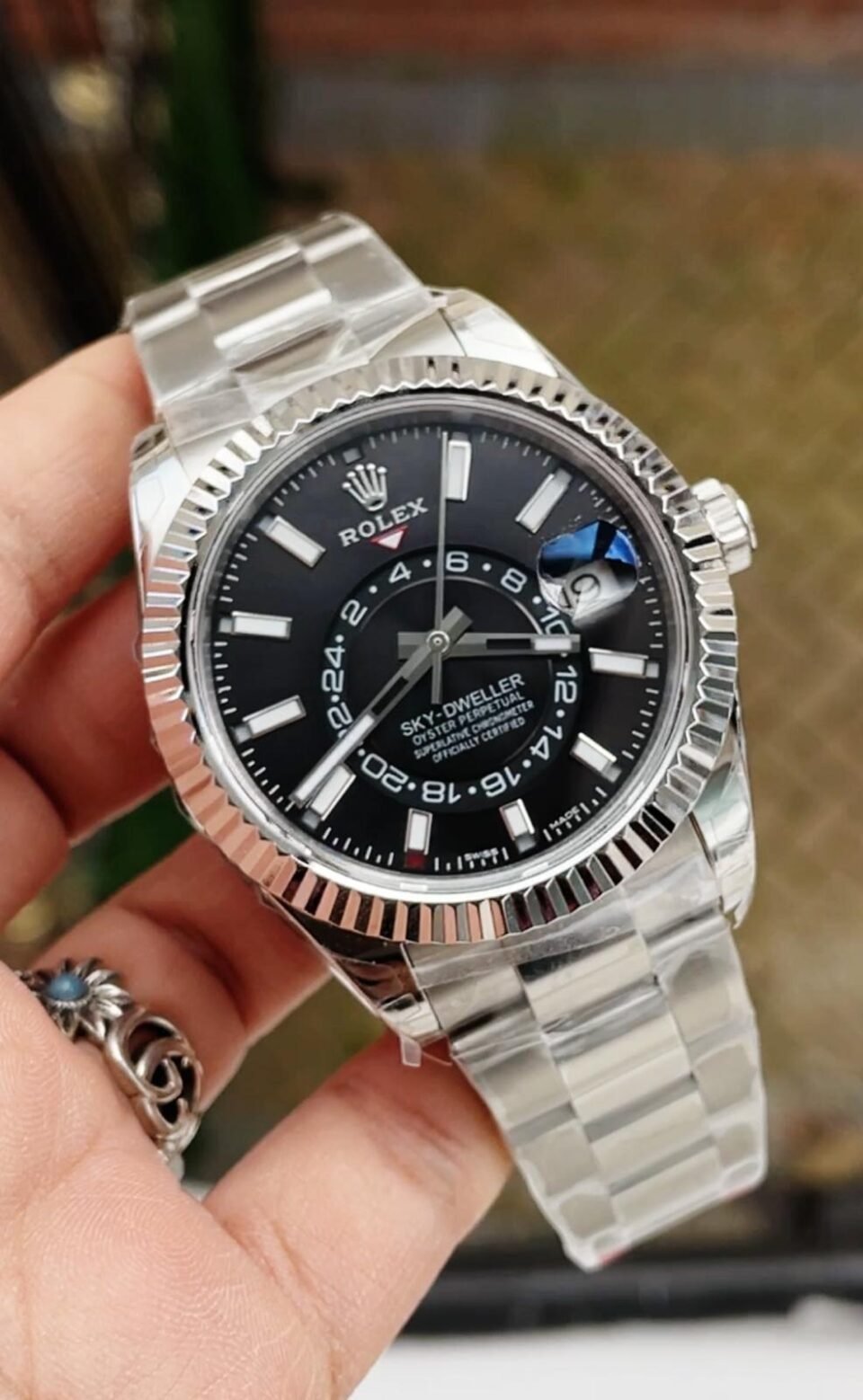 IMG_1193-960x1558-1 Noob FACTORY 1:1 Rolex Sky-Dweller 326934 SS Best Edition Black Dial A23J - Image 1