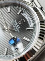 EWF Factory SS 1:1 Rolex Day Date II 228239 Best Edition Black Dial A3255 - Image 6