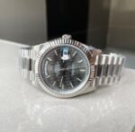 EWF Factory SS 1:1 Rolex Day Date II 228239 Best Edition Black Dial A3255 - Image 5