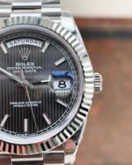EWF Factory SS 1:1 Rolex Day Date II 228239 Best Edition Black Dial A3255 - Image 2