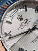 EWF Factory SS 1:1 Rolex Day Date II 228239 Best Edition White Textured Dial A3255 - Image 6