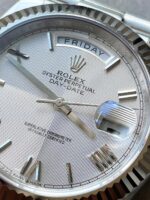 EWF Factory SS 1:1 Rolex Day Date II 228239 Best Edition White Textured Dial A3255 - Image 7
