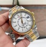 Noob FACTORY 1:1 Rolex Sky-Dweller 326934 SS Best Edition White Dial A23J