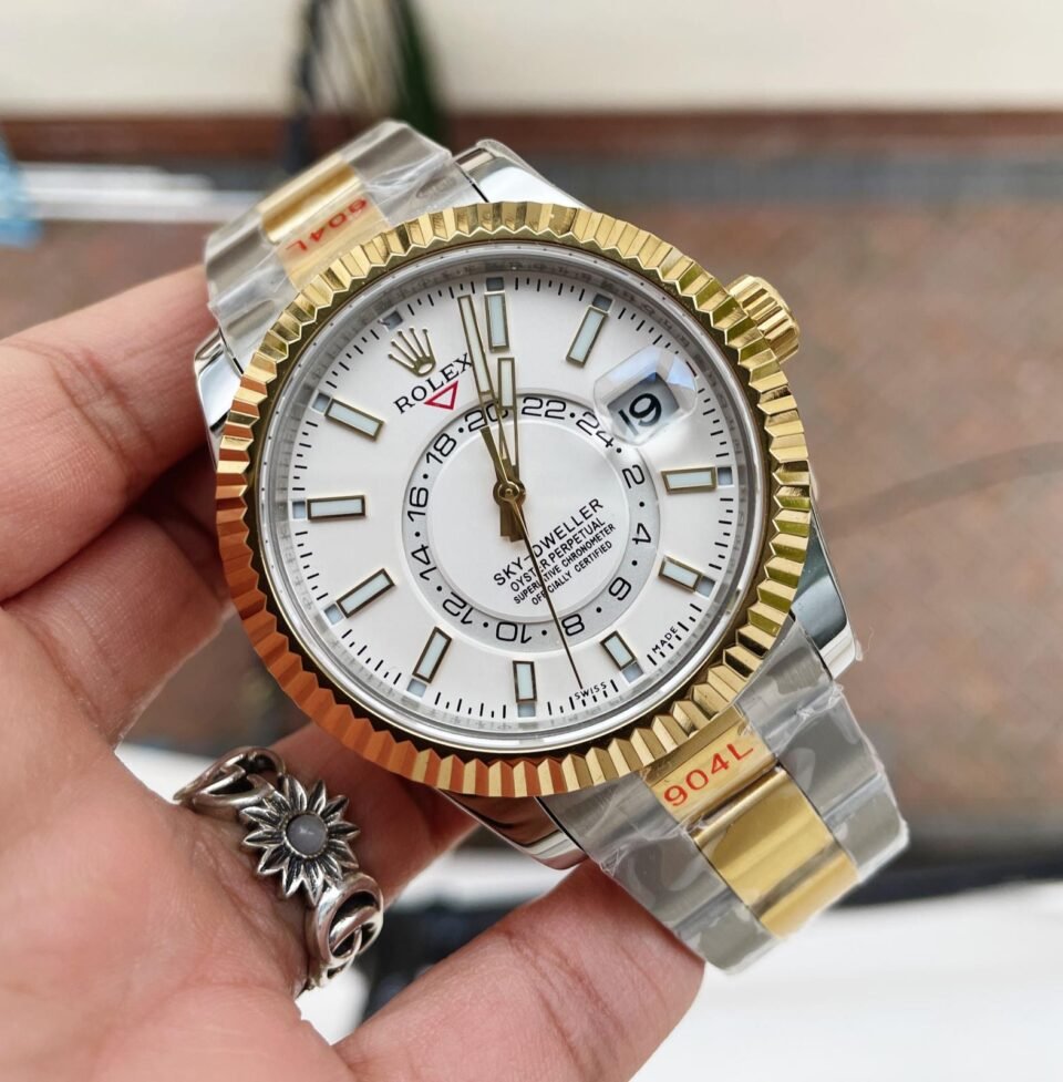 IMG_1668-960x977-1 Noob FACTORY 1:1 Rolex Sky-Dweller 326934 SS Best Edition White Dial A23J - Image 1