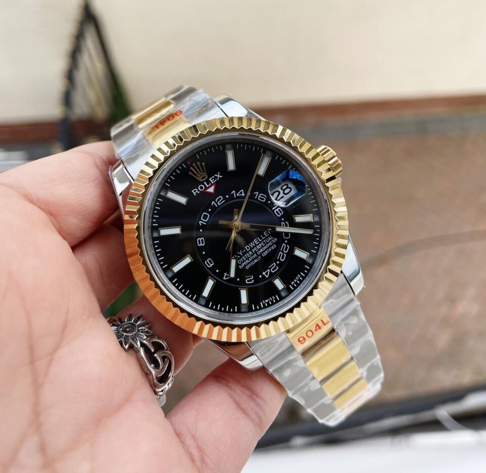 IMG_1702-960x935-1 Noob FACTORY 1:1 Rolex Sky-Dweller 326934 SS Best Edition Black Dial A23J - Image 1