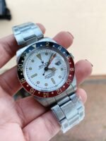 Vintage Rolex GMT Master 6542 Black/Red Bezel White Dial A2836