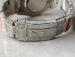 Rolex OYSTER PERPETUAL 41mm 904L SS MOISSANITE DIAMONDS BRACELET AND DIAL A2824 iced out - Image 9