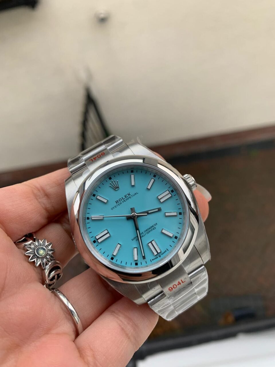 PHOTO-2020-11-21-20-18-19-2-960x1280-1 EW FACTORY 1:1 Rolex OYSTER PERPETUAL TURQUOISE DIAL 41MM Asian A3230 - Image 1