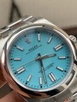 EW FACTORY 1:1 Rolex OYSTER PERPETUAL TURQUOISE DIAL 41MM Asian A3230 - Image 4