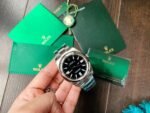 EW FACTORY 1:1 Rolex OYSTER PERPETUAL BRIGHT BLACK DIAL41MM Asian A3230 - Image 5