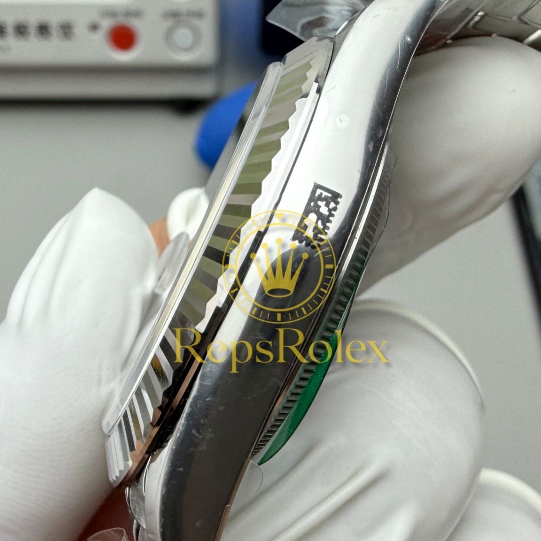 Rolex Datejust 41 Black Index Dial 126334 with Fluted Bezel and Jubilee Bracelet
