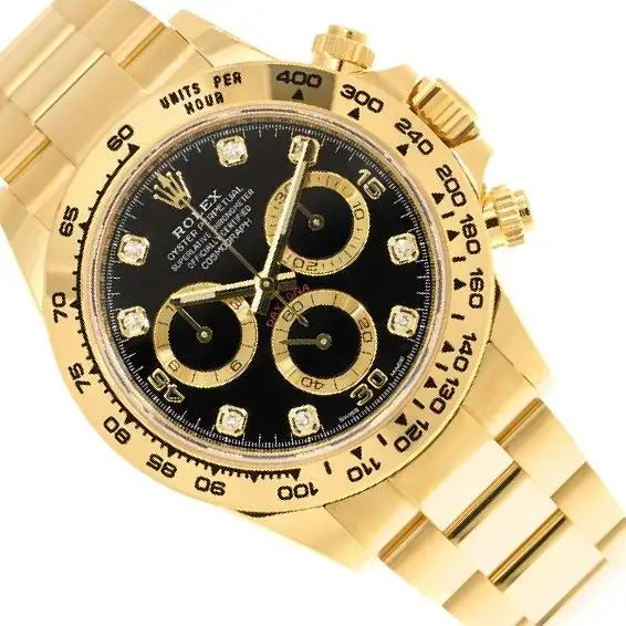 The Cosmograph Daytona Chronograph Automatic Diamond Men's Watch 116508BKGDDO
