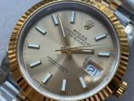 VSF Factory 1:1 Rolex Datejust 41mm 126333 904L YG/SS Fluted Bezel Gold Dial on VS3235 - Image 2
