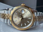 VSF Factory 1:1 Rolex Datejust 41mm 126333 904L YG/SS Fluted Bezel Gold Dial on VS3235 - Image 5