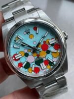 Clean FACTORY 1:1 Rolex Oyster Perpetual 41mm 124300 cele bration 904L SS Bubbles Dial VR3230 - Image 4
