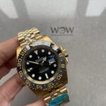 Clean Factory 1:1 Rolex GMT-Master II 126718 904L YG Black Dial Dots DD3285 CHS
