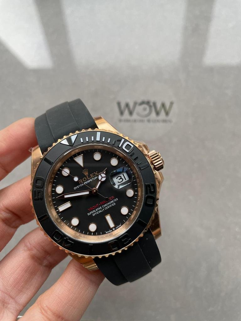 WhatsApp-Image-2024-01-06-at-16.27.18_2aa74eba CLEAN FACTORY 1:1 Rolex Yacht-Master 40mm 126655 RG Black Dial VR3235 - Image 1