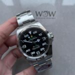 Clean Factory 1:1 Rolex Air-King 40mm 126900 904L SS Black Dial Numerals VR3230