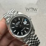 VSF Factory Rolex Datejust 36 904L SS Fluted Bezel Black Dial VS3235