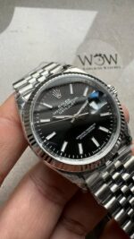 VSF Factory Rolex Datejust 36 904L SS Fluted Bezel Black Dial VS3235 - Image 3