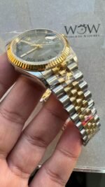 VSF Factory 1:1 Rolex datejust 36mm Wimbledon gold Best Edition 904L Wimbledon Steel Gray Dial Green Roman VR3235VSF - Image 4