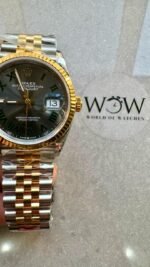 VSF Factory 1:1 Rolex datejust 36mm Wimbledon gold Best Edition 904L Wimbledon Steel Gray Dial Green Roman VR3235VSF - Image 3