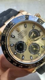 Clean Factory 1:1 Rolex Daytona 116518 Best Edition YG/Black Dial SA4130 - Image 3