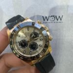 Clean Factory 1:1 Rolex Daytona 116518 Best Edition YG/Black Dial SA4130