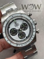 ADGF Factory 1:1 Rolex Daytona SS Best Edition White Skeleton Dial SA4130