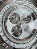 ADGF Factory 1:1 Rolex Daytona SS Best Edition White Skeleton Dial SA4130 - Image 4
