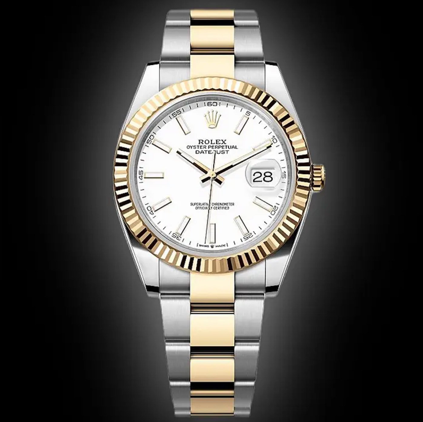 White Dial, Yellow Rolesor, 41.0 mm, 70.0 hours