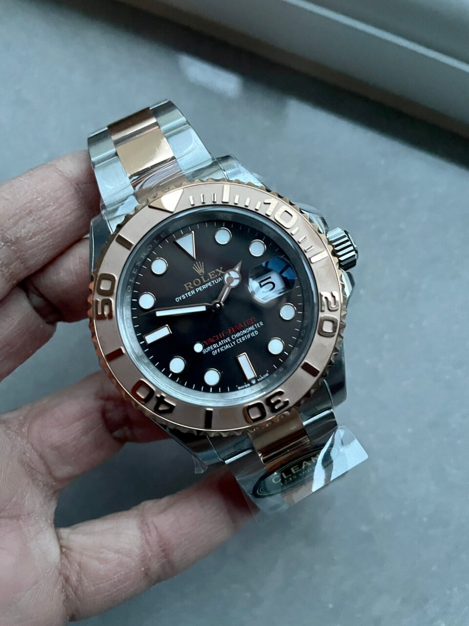 a16da25a-0124-4c4c-83e0-3f547745a07f-960x1280-1 CF FACTORY 1:1 Rolex Yacht-Master 116621 SS/RG 904L steel Black Dial VS3235 - Image 1
