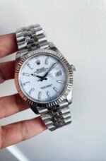 SS VS Factory 1:1 Rolex DateJust 41 Best Edition 904L Steel White Dial - Image 6