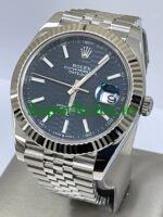 Rolex Datejust 41 White Gold Bright Blue Motif Dial Ref.126334 - Image 3