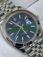 Rolex Datejust 41 White Gold Bright Blue Motif Dial Ref.126334 - Image 4